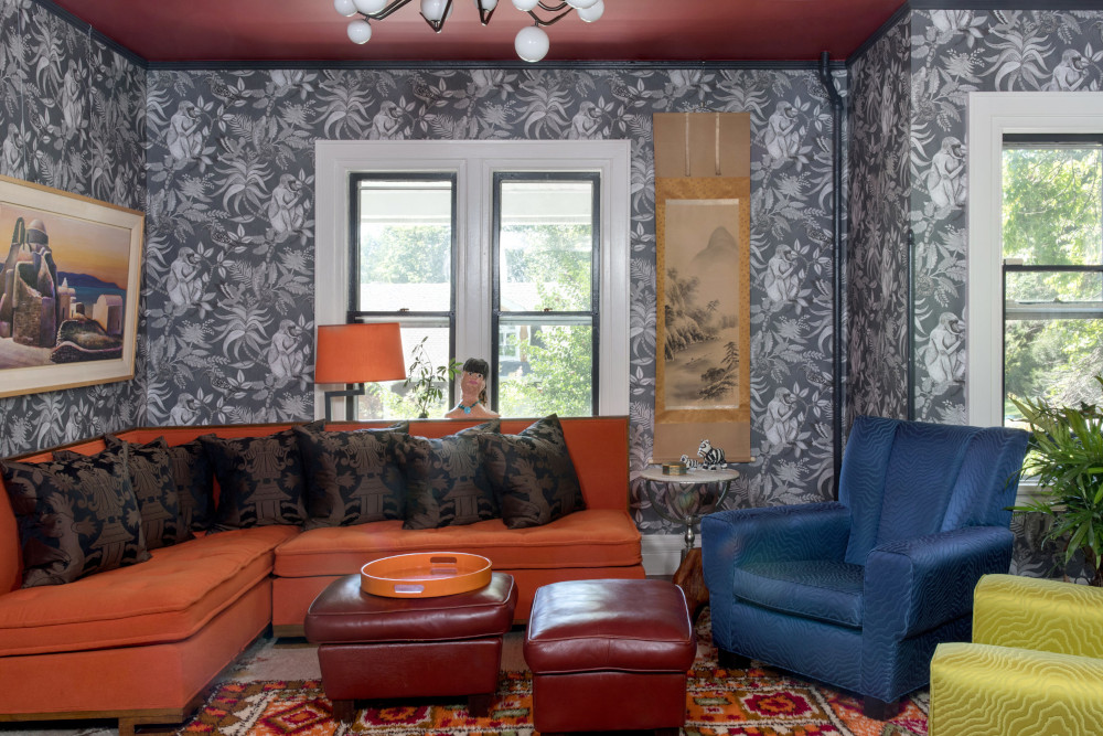 Inside Look at an Interior Designer’s Eclectic Living Room