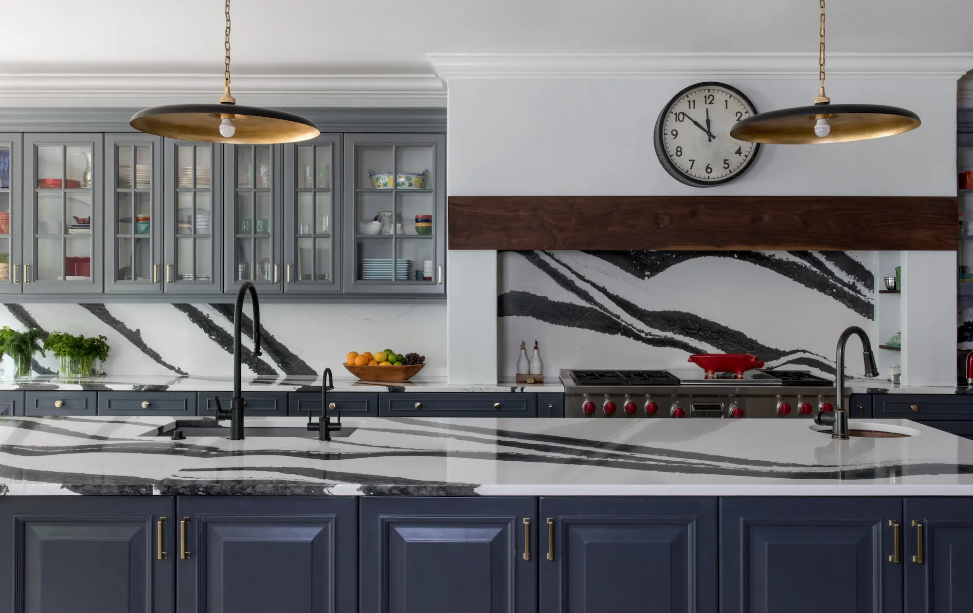 Interior Designer Morristown Nj Modern Blue Kitchen 2