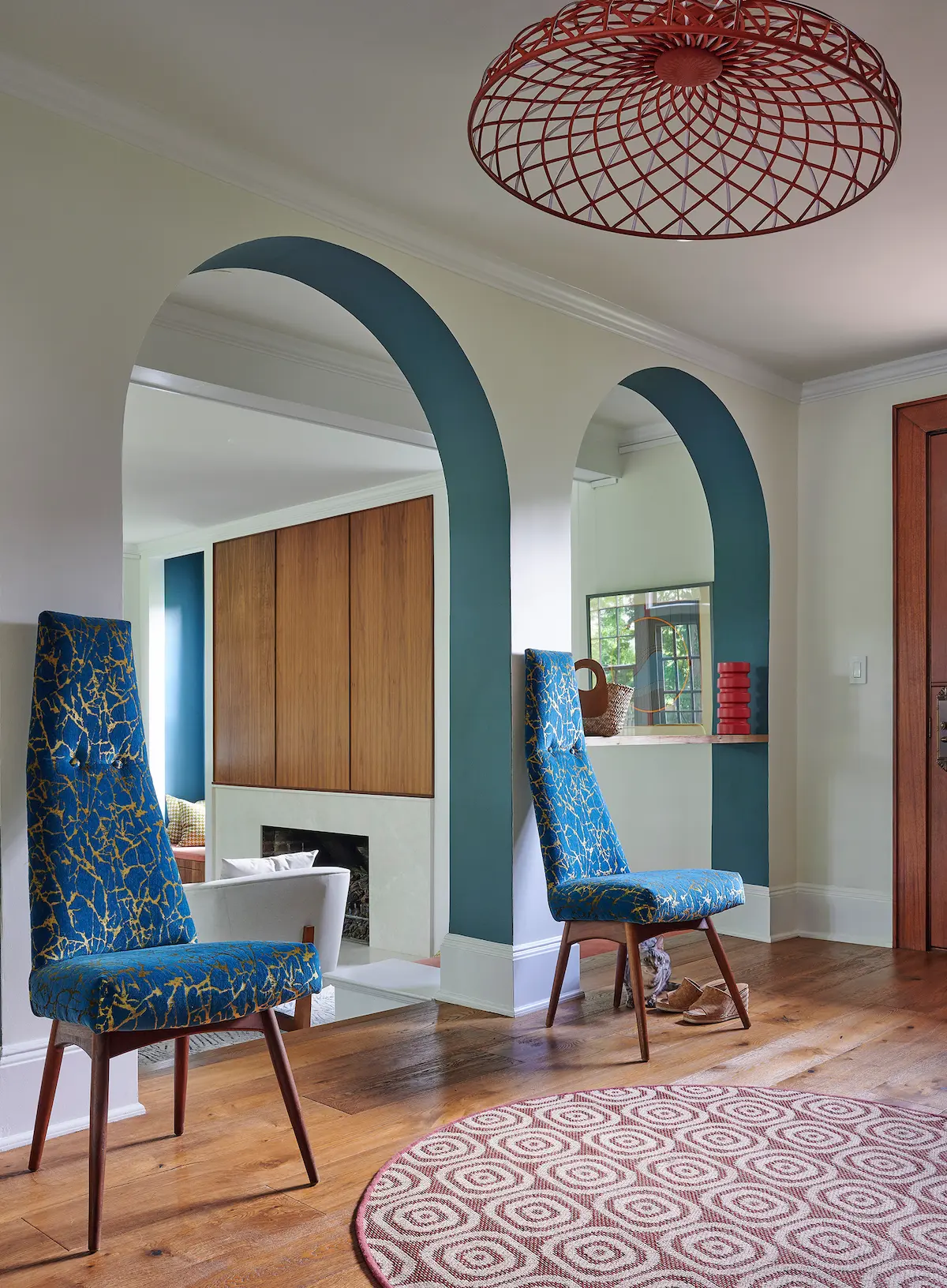 Luxury Interior Designer Short Hills Nj Mid Century Modern Foyer