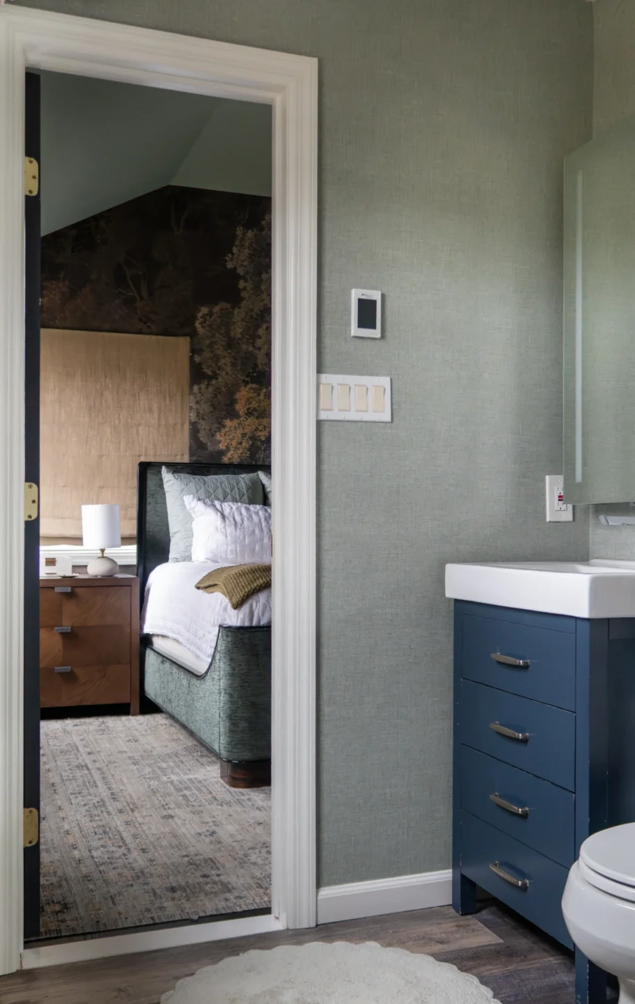 woodland-haze-bedroom-from-bathroom-view-holmdel-nj